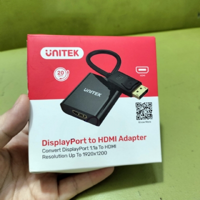 Cáp chuyển đổi DISPLAYPORT TO HDMI hiệu UNITEK ( Y-5118DA )